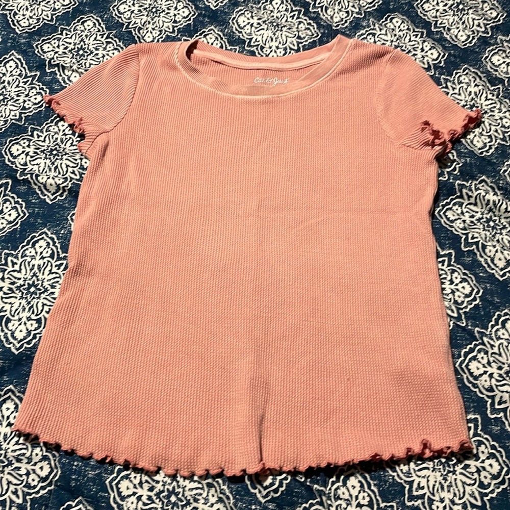 Peach Cat and Jack girls shirt size 7/8